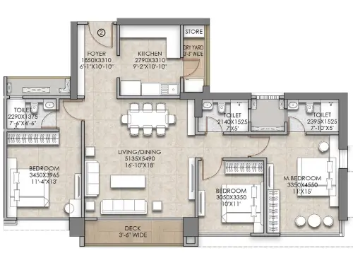 BPTP Amstoria Verti-Greens floorplan